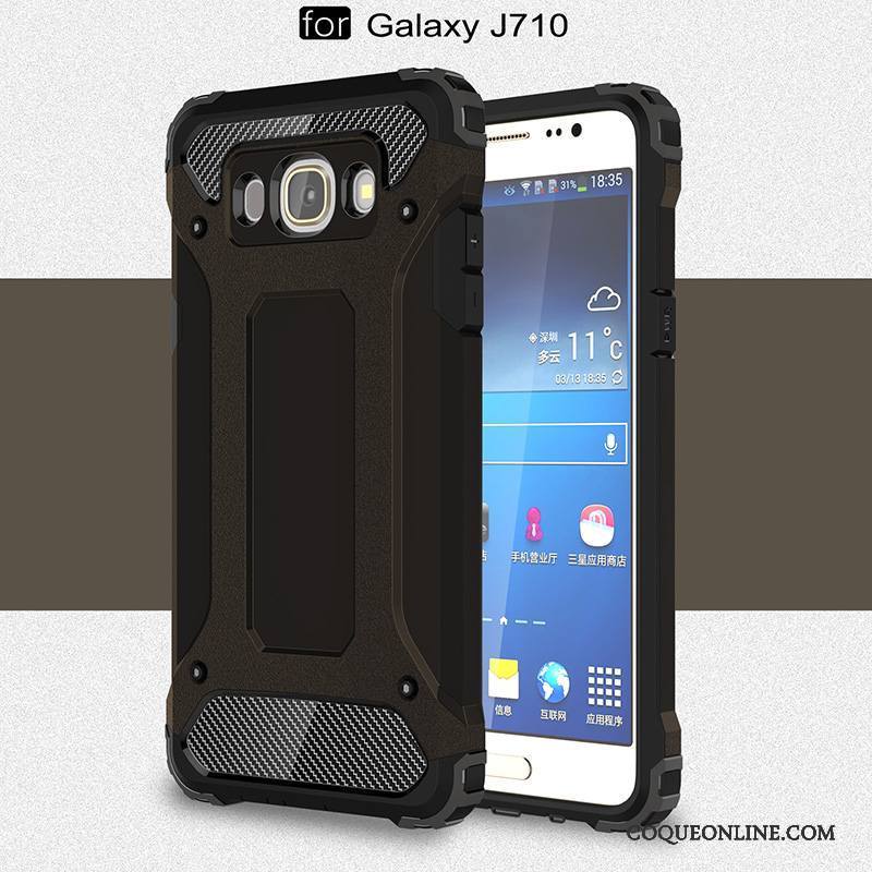 Samsung Galaxy J7 2016 Noir Fluide Doux Silicone Coque De Téléphone Étoile Tendance Tout Compris