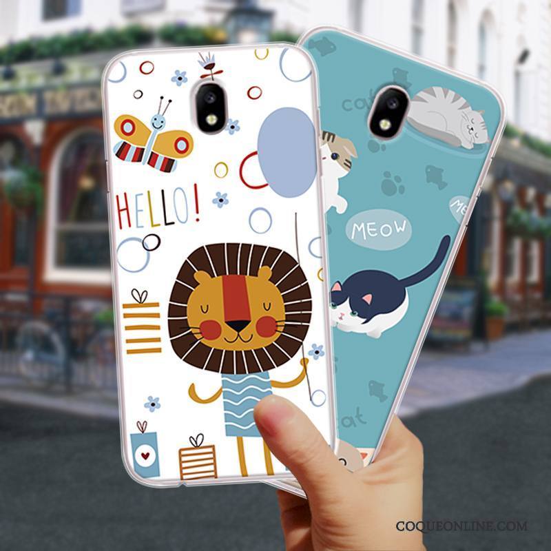 Samsung Galaxy J7 2017 Coque Dessin Animé Fluide Doux Étui Silicone Protection Peinture Incassable