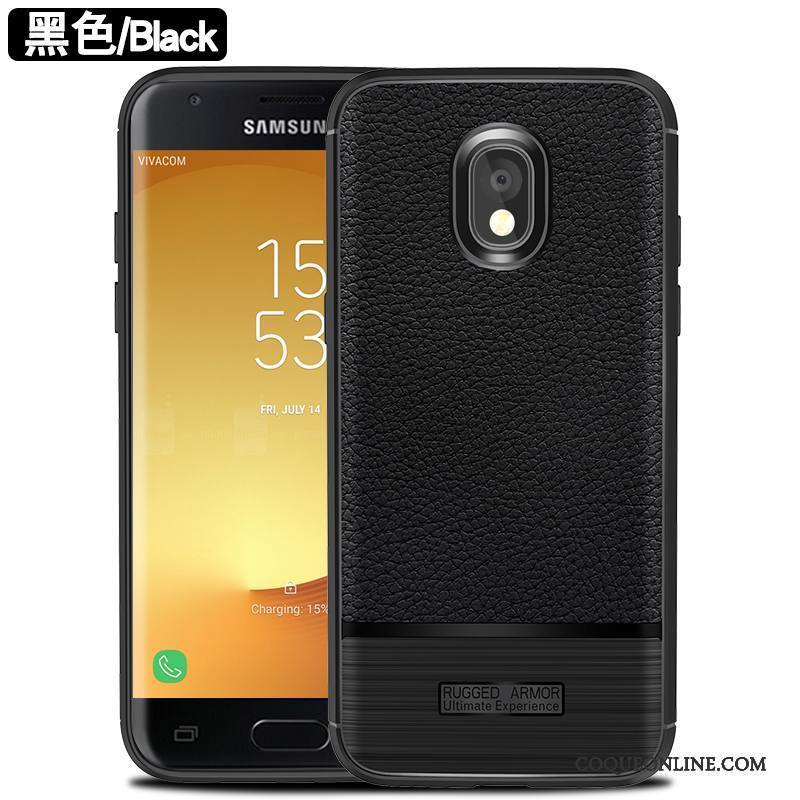 Samsung Galaxy J7 2017 Incassable Silicone Tout Compris Noir Coque De Téléphone Peau Douce Modèle Fleurie