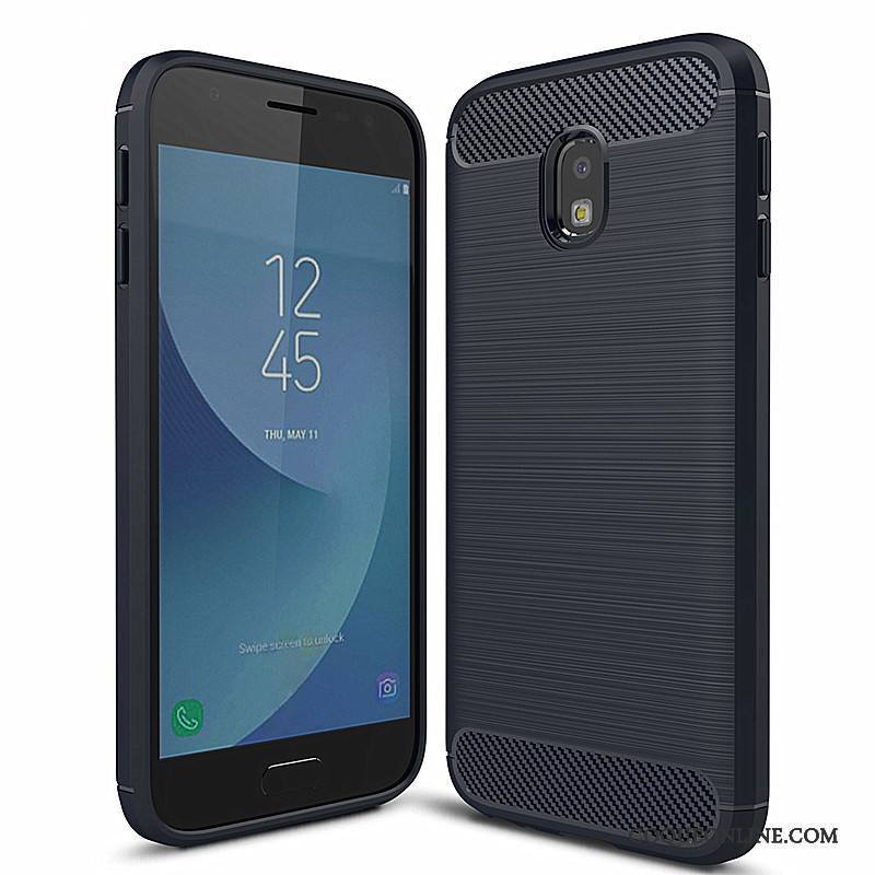 Samsung Galaxy J7 2017 Étui Étoile Silicone Téléphone Portable Coque Protection Bleu