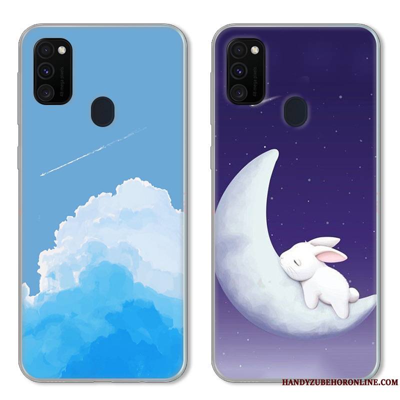 Samsung Galaxy M30s Frais Coque De Téléphone Bleu Protection Personnalisé Étui Petit