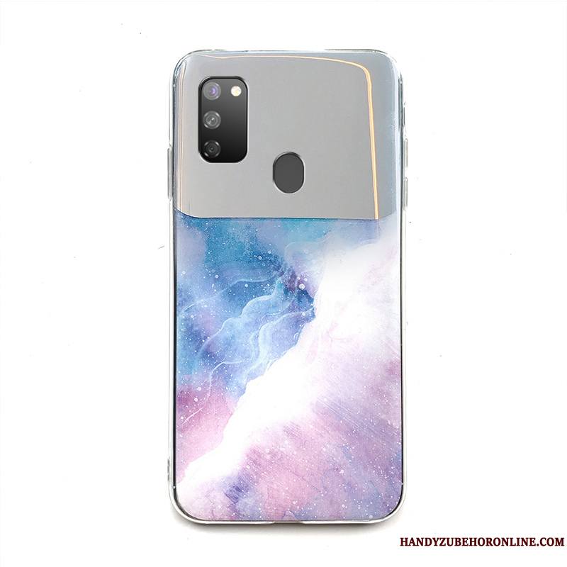 Samsung Galaxy M30s Personnalité Mode Violet Étoile Membrane Coque De Téléphone Difficile