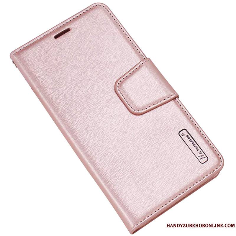 Samsung Galaxy Note 10+ Coque Protection Cuir Véritable Rose Ornements Suspendus Housse Étui Étoile