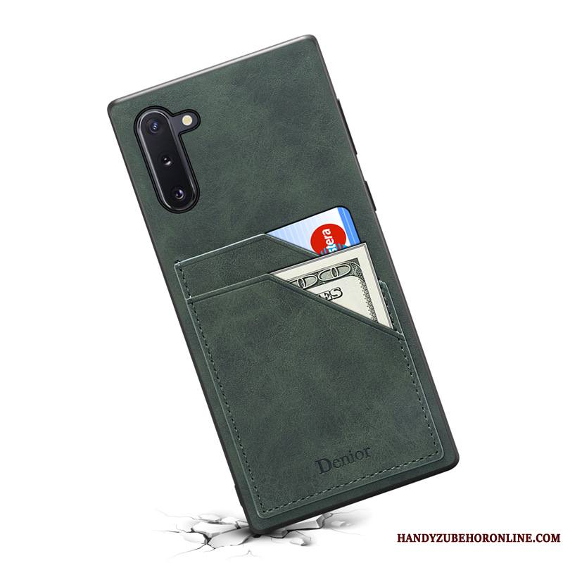 Samsung Galaxy Note 10 Incassable Étui Vert Étoile Coque De Téléphone Protection