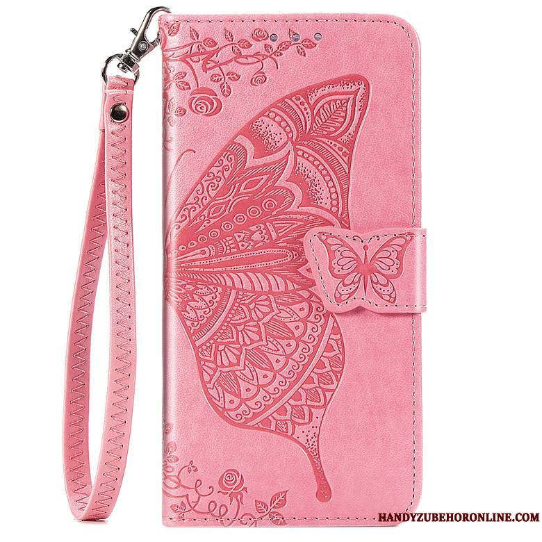 Samsung Galaxy Note 10 Lite Coque Clamshell Papillon Étoile Fleur Rose Protection Étui En Cuir