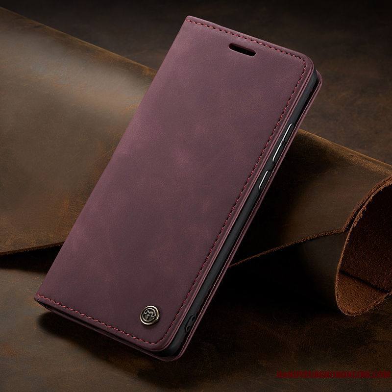 Samsung Galaxy Note 10 Lite Coque Étui En Cuir Tout Compris Vin Rouge Jeunesse Étoile Carte Reversible