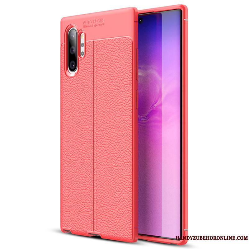 Samsung Galaxy Note 10+ Nouveau Coque De Téléphone Modèle Fleurie Litchi Étoile En Silicone Fluide Doux