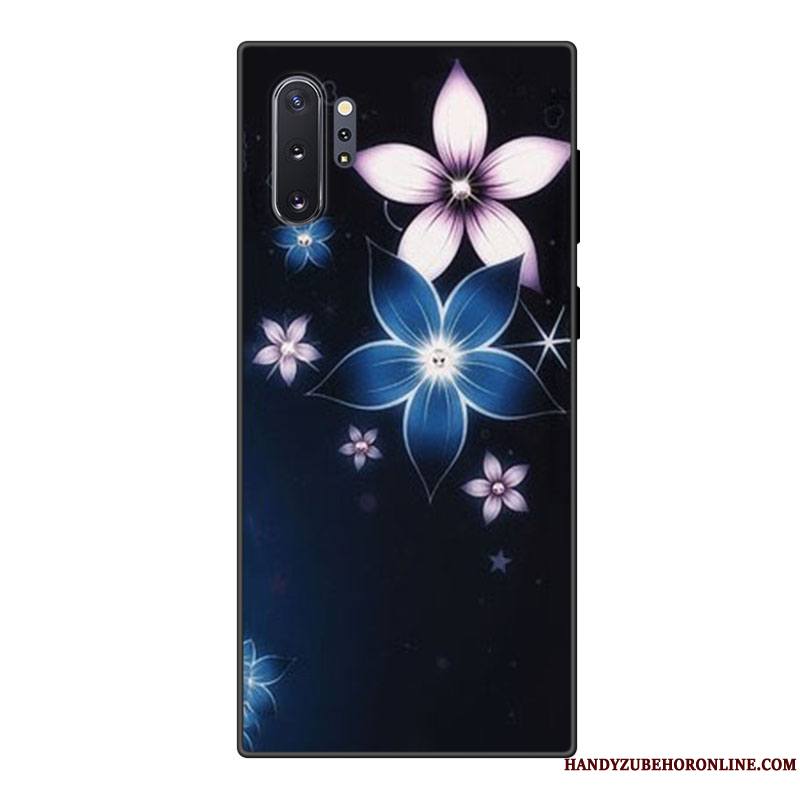 Samsung Galaxy Note 10+ Personnalité Tout Compris Fluide Doux Coque De Téléphone Silicone Étoile Bleu