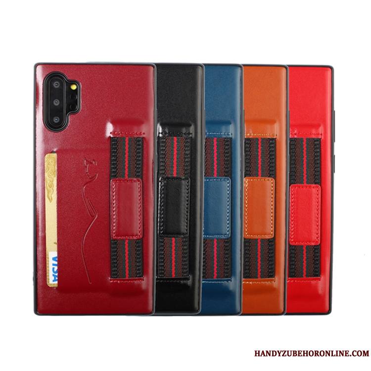 Samsung Galaxy Note 10+ Étoile Carte Étui Fluide Doux Rouge Coque De Téléphone