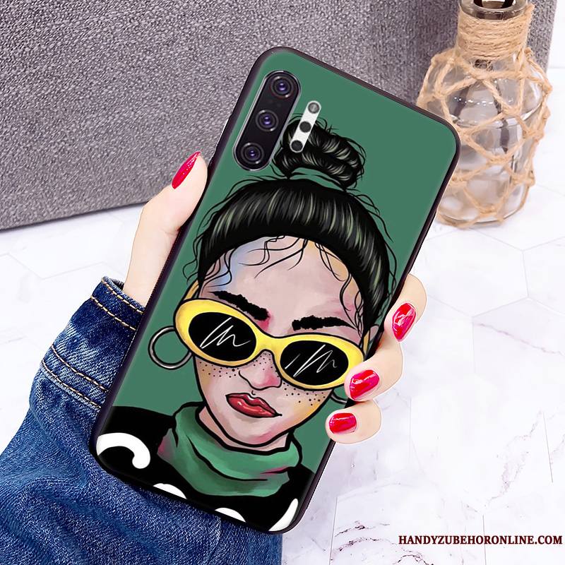 Samsung Galaxy Note 10+ Étui Vert Personnalité Hip Hop Coque De Téléphone Étoile Protection