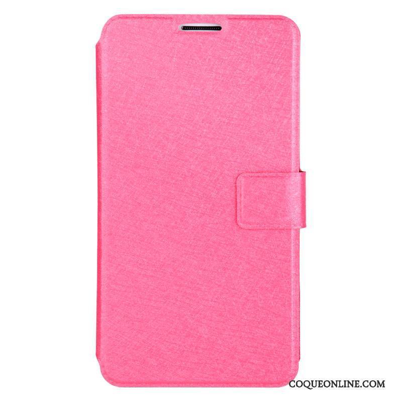 Samsung Galaxy Note 3 Coque Tendance Clamshell Étui En Cuir Rose Tout Compris Protection Étoile