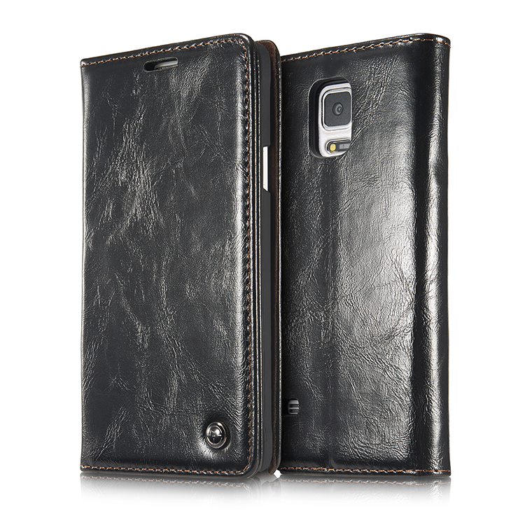 Samsung Galaxy Note 4 Coque Carte Business Étoile Cuir Protection Étui En Cuir Téléphone Portable