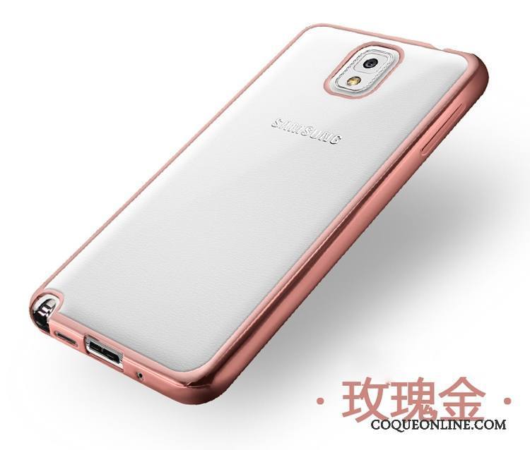 Samsung Galaxy Note 4 Étui Silicone Tendance Légère Protection Coque Or Rose