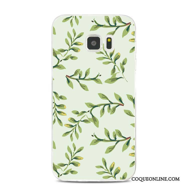 Samsung Galaxy Note 5 Fluide Doux Gaufrage Vert Silicone Coque Support Étoile