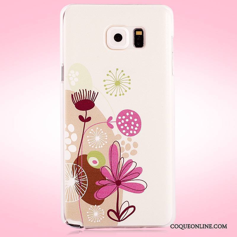 Samsung Galaxy Note 5 Mesh Coque Rose Peinture De Téléphone Protection Étui