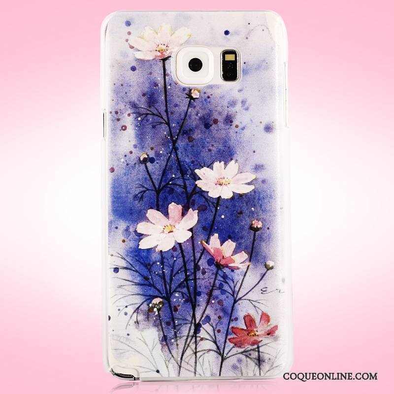 Samsung Galaxy Note 5 Protection Violet Difficile Peinture Coque De Téléphone Étoile