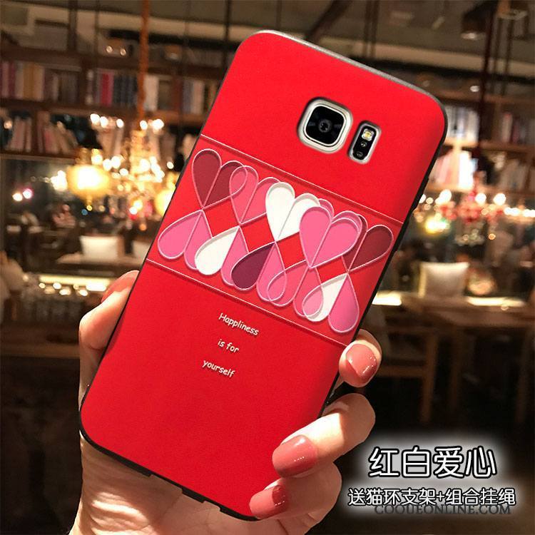 Samsung Galaxy Note 5 Tendance Silicone Coque De Téléphone Rouge Étoile Étui Personnalité