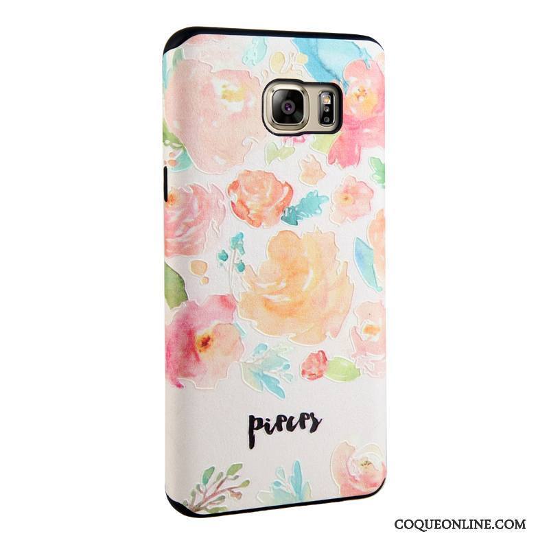 Samsung Galaxy Note 5 Étoile Fleurs Protection Peinture Fluide Doux Coque De Téléphone Tendance