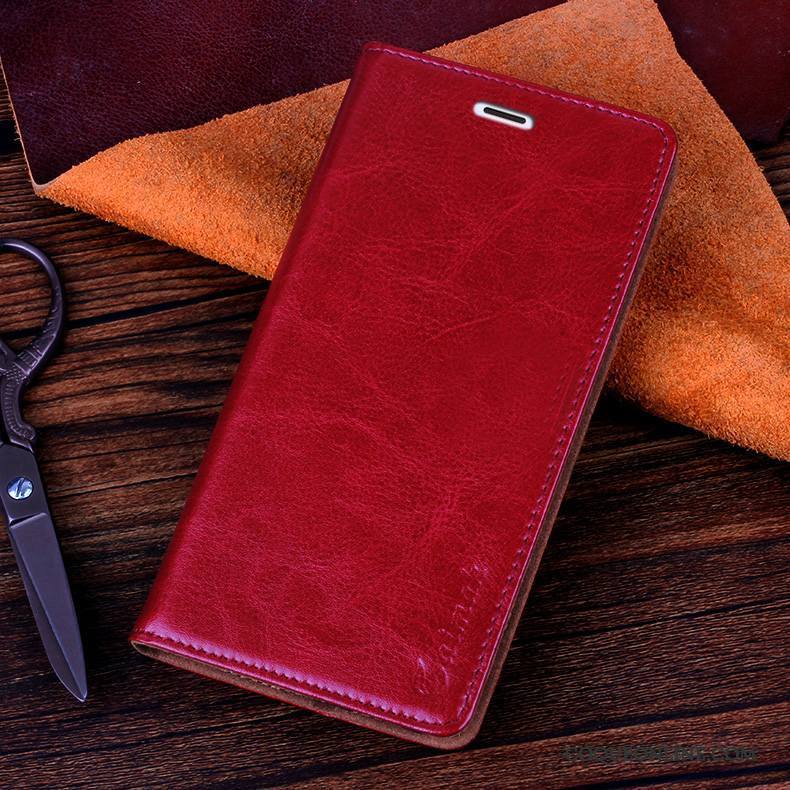 Samsung Galaxy Note 5 Étoile Protection Étui En Cuir Housse Coque De Téléphone Rouge Téléphone Portable