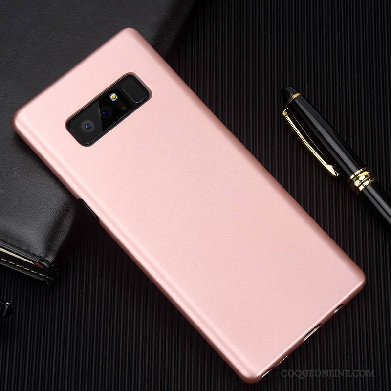 Samsung Galaxy Note 8 Coque De Téléphone Or Rose Tendance Incassable Délavé En Daim Étui Étoile