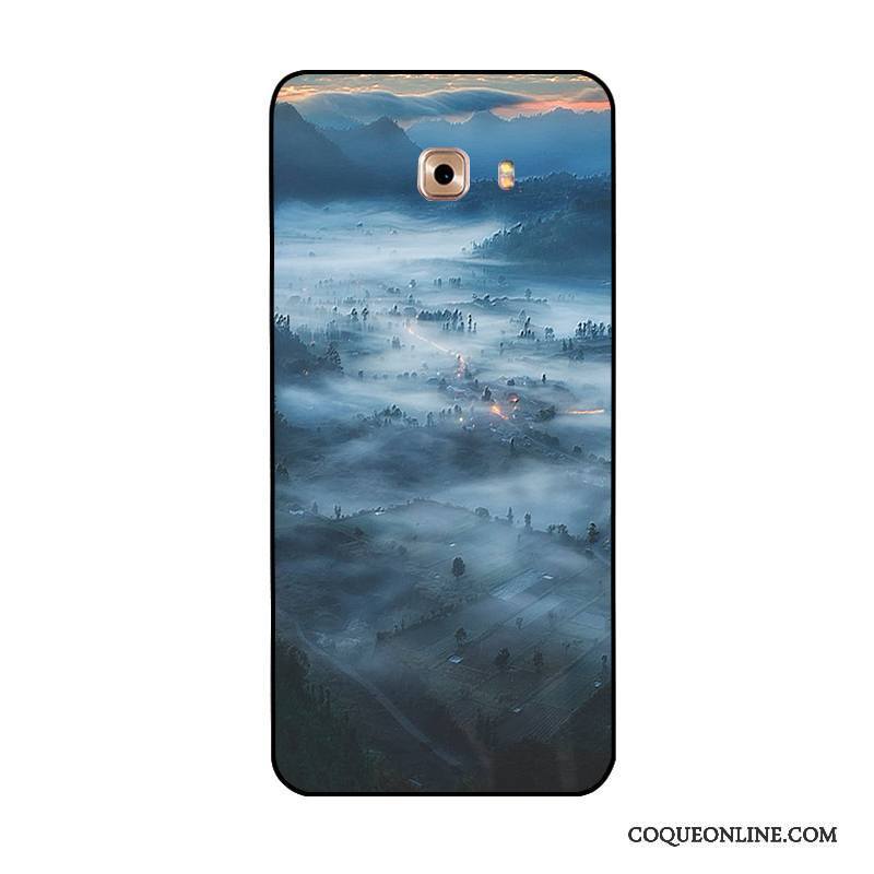 Samsung Galaxy Note 8 Coque Gaufrage Étoile Original Protection Étui Ornements Suspendus Bleu