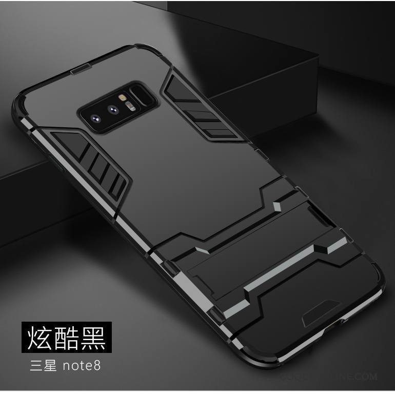 Samsung Galaxy Note 8 Coque Noir Tendance Silicone Difficile Étoile Incassable Personnalité