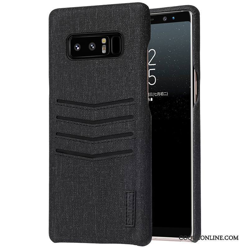 Samsung Galaxy Note 8 Créatif Protection Carte Téléphone Portable Noir Étoile Coque
