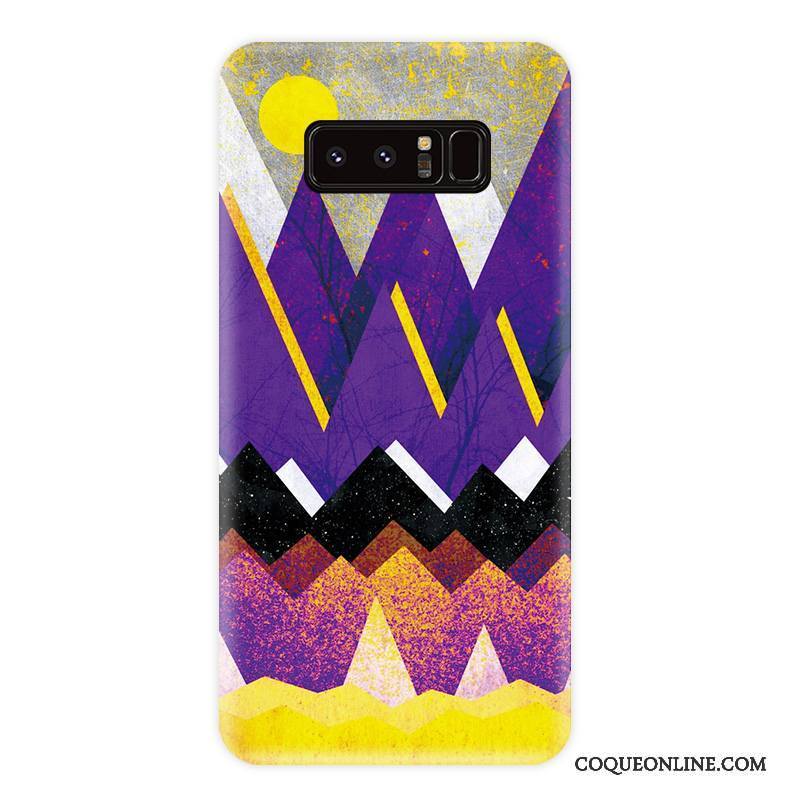 Samsung Galaxy Note 8 Fluide Doux Violet Marque De Tendance Tout Compris Personnalité Étoile Coque