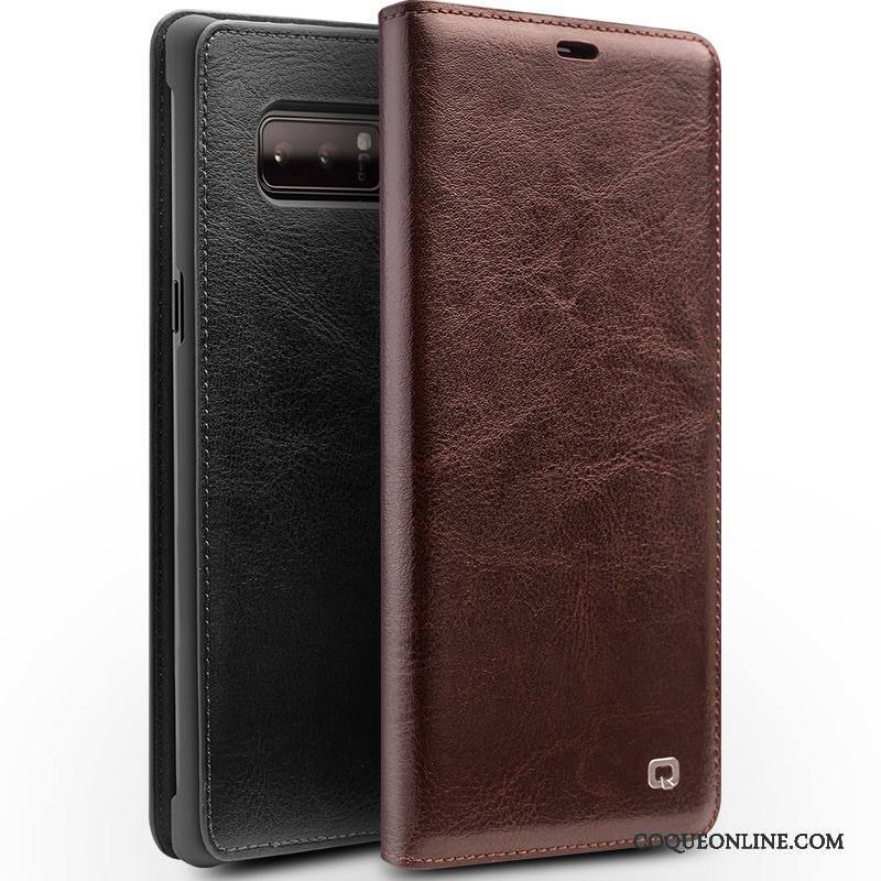 Samsung Galaxy Note 8 Marron Protection Étoile Coque De Téléphone Étui En Cuir Téléphone Portable Housse