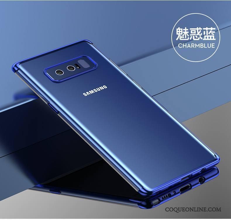 Samsung Galaxy Note 8 Personnalité Bleu Protection Coque De Téléphone Créatif Nouveau Étui