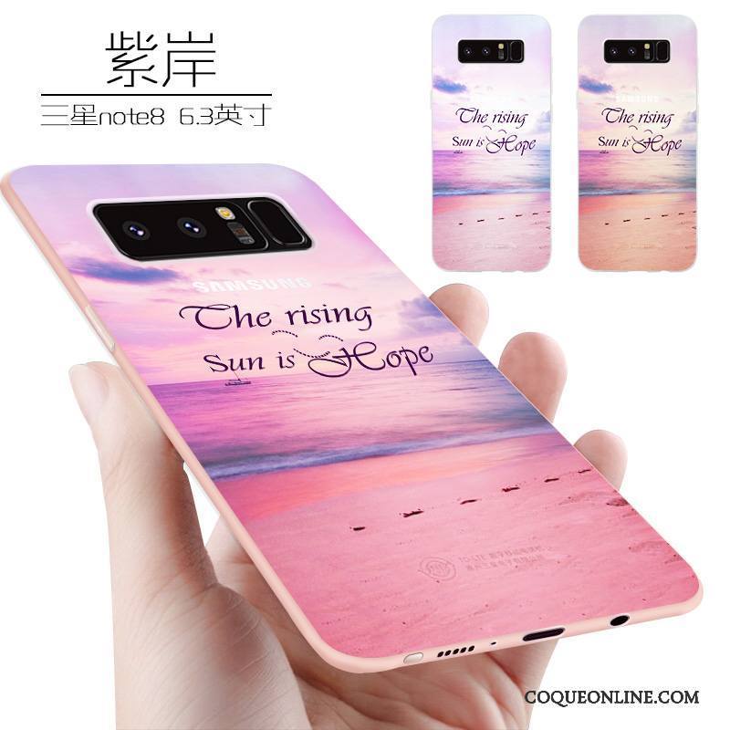 Samsung Galaxy Note 8 Personnalité Étui Coque De Téléphone Incassable Marque De Tendance Fluide Doux Créatif