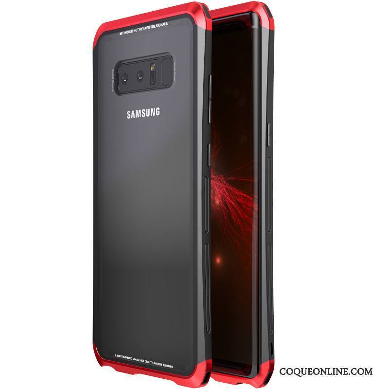 Samsung Galaxy Note 8 Protection Verre Trempé Transparent Étoile Border Coque De Téléphone Incassable