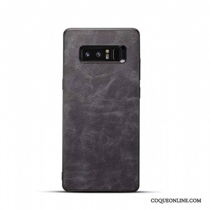 Samsung Galaxy Note 8 Étui Gris Protection Coque De Téléphone Étoile Fluide Doux Téléphone Portable