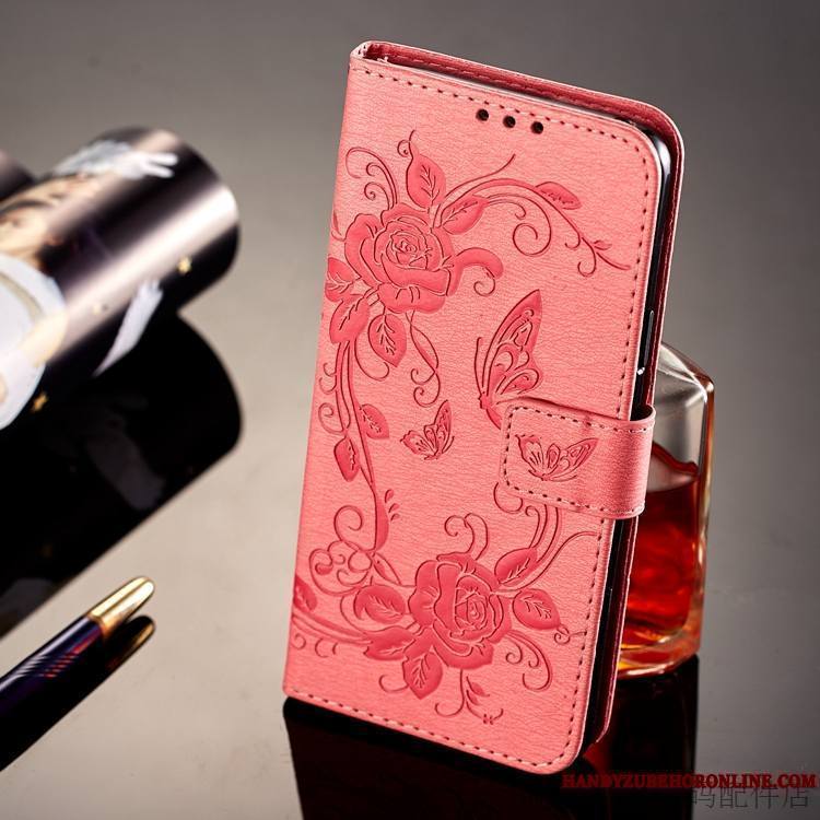 Samsung Galaxy Note 9 Nouveau Rose Étui En Cuir Personnalité Coque De Téléphone Étoile Créatif