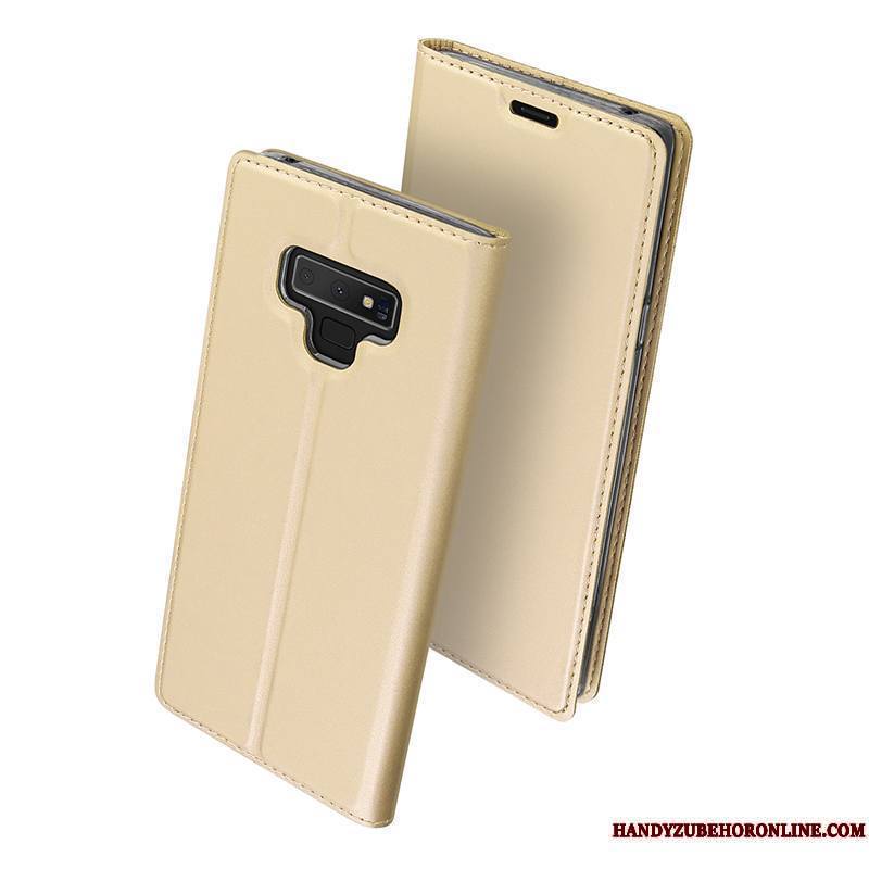 Samsung Galaxy Note 9 Or Silicone Étoile Étui En Cuir Carte Coque Tout Compris