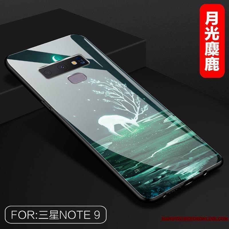 Samsung Galaxy Note 9 Étoile Tendance Coque De Téléphone Incassable Vert Créatif Tout Compris