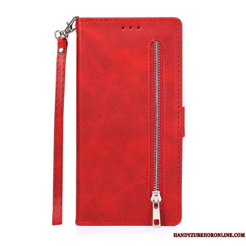 Samsung Galaxy Note20 Coque Étui En Cuir Étoile Téléphone Portable Rouge