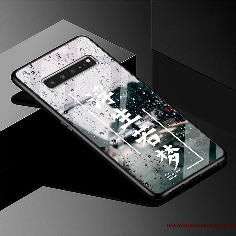 Samsung Galaxy S10 5g Marque De Tendance Paysage Difficile Étoile Coque De Téléphone Étui Verre