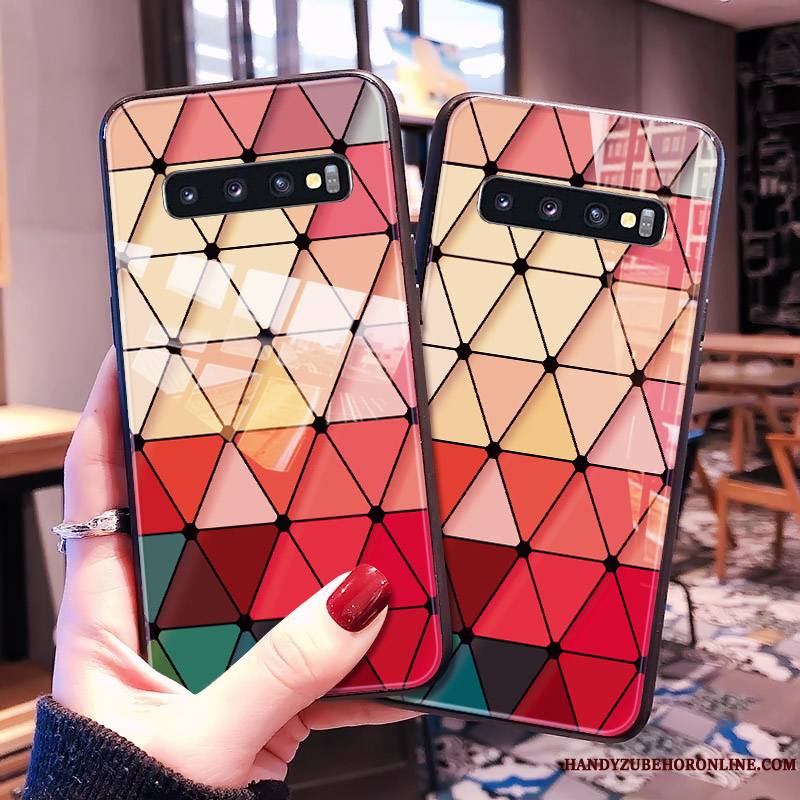 Samsung Galaxy S10 Coque Personnalité Protection Luxe Étoile Tout Compris Marque De Tendance Coloré