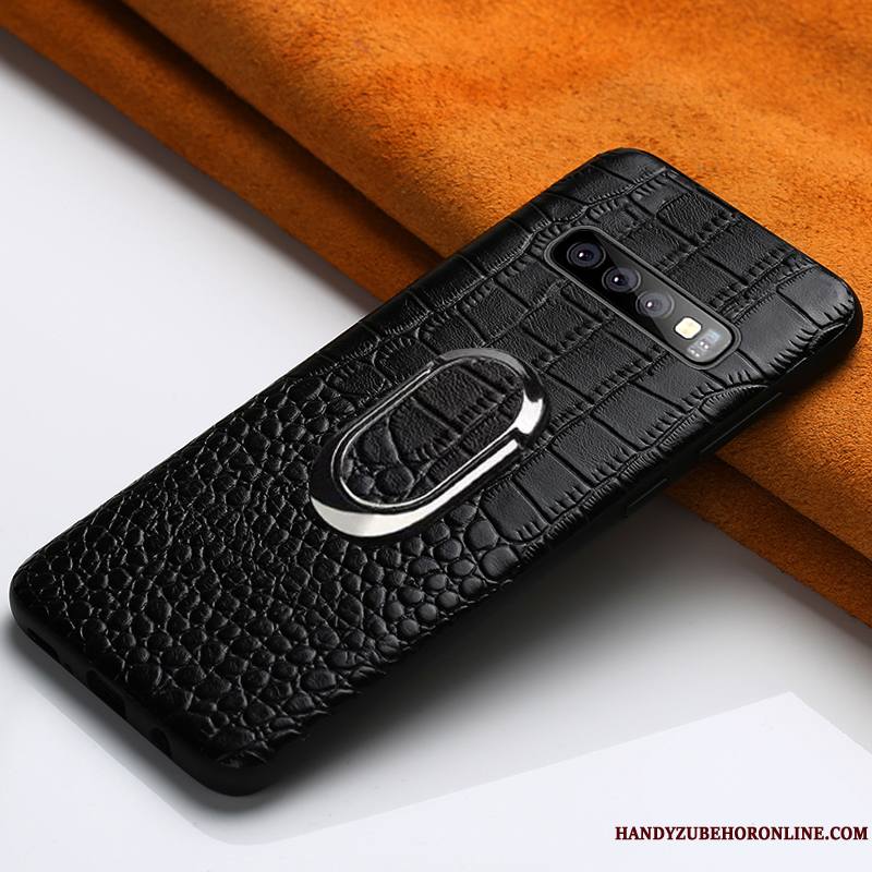 Samsung Galaxy S10 Coque À Bord Magnétisme Protection Étoile Noir Personnalisé Marque De Tendance
