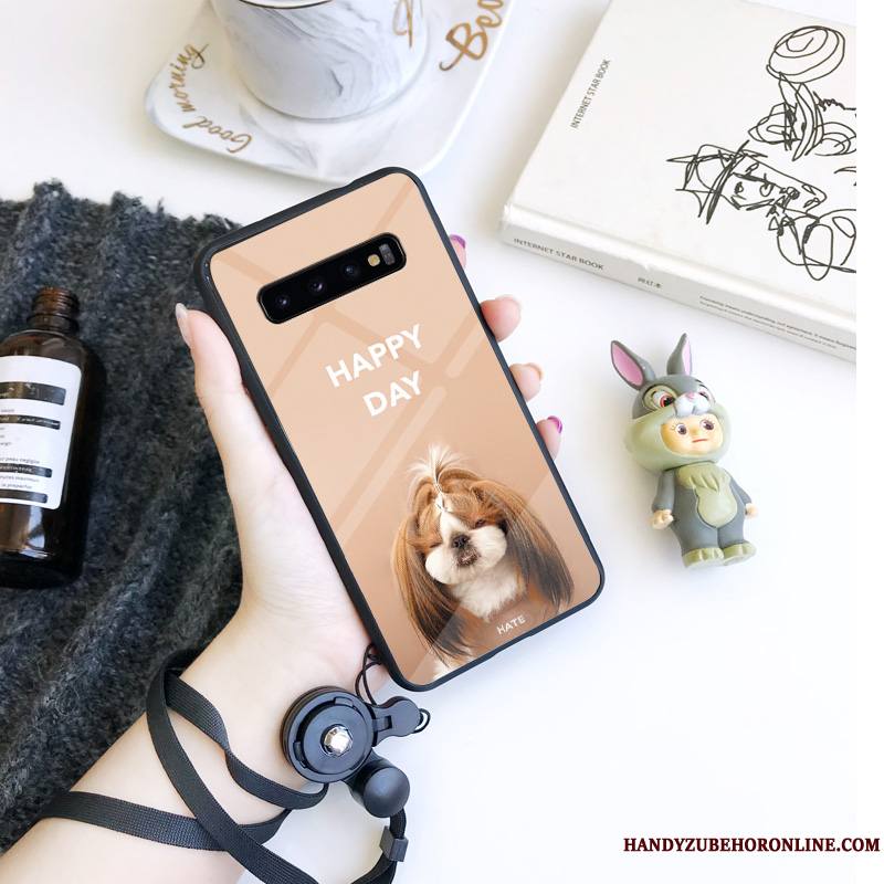 Samsung Galaxy S10 Coque Étoile Charmant Étui Ornements Suspendus Dessin Animé Tendance Mignonne