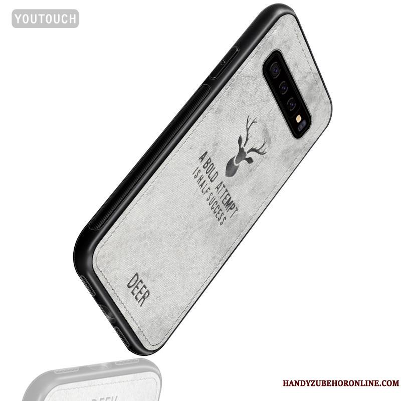 Samsung Galaxy S10+ Coque Étui Gris Étoile Incassable De Téléphone