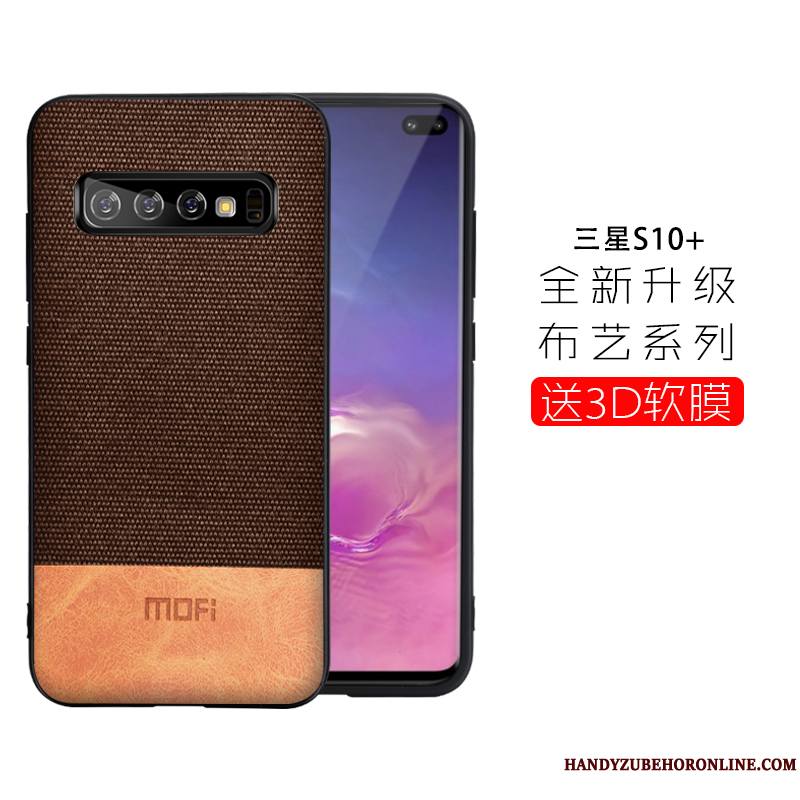 Samsung Galaxy S10+ Coque Étui Tendance Tout Compris Fluide Doux Téléphone Portable Modèle Fleurie Luxe