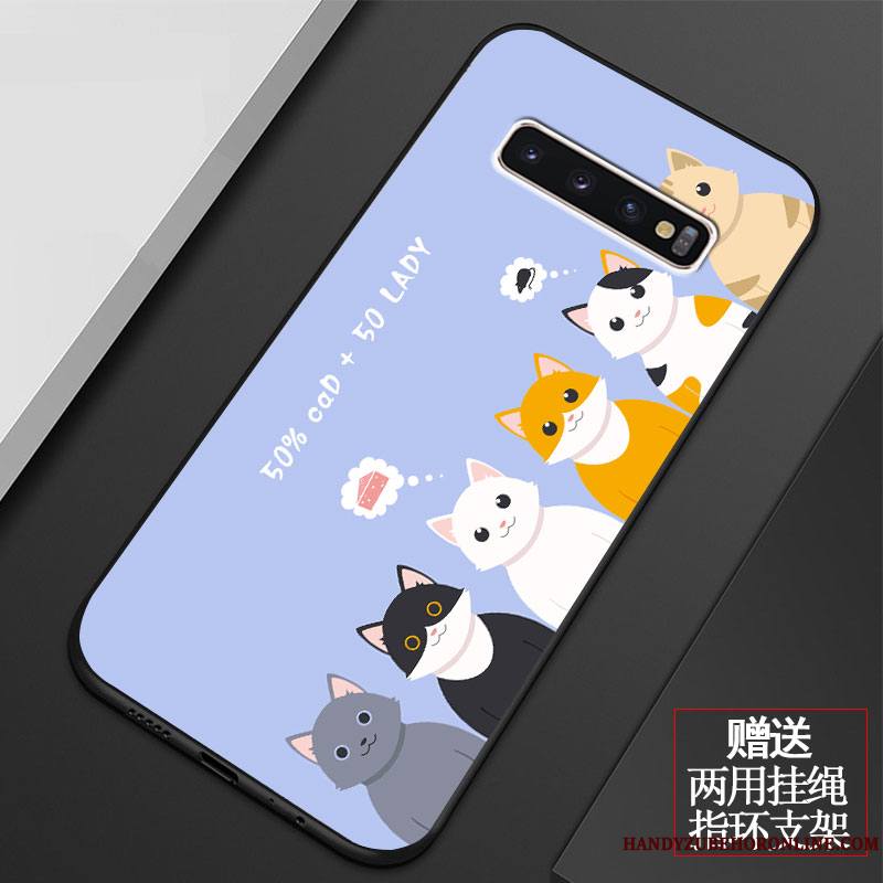 Samsung Galaxy S10+ Dessin Animé Coque De Téléphone Étoile Étui Tout Compris Silicone Incassable