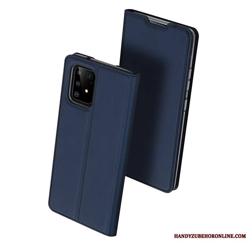 Samsung Galaxy S10 Lite Incassable Jeunesse Bleu Étoile Très Mince Étui En Cuir Coque De Téléphone