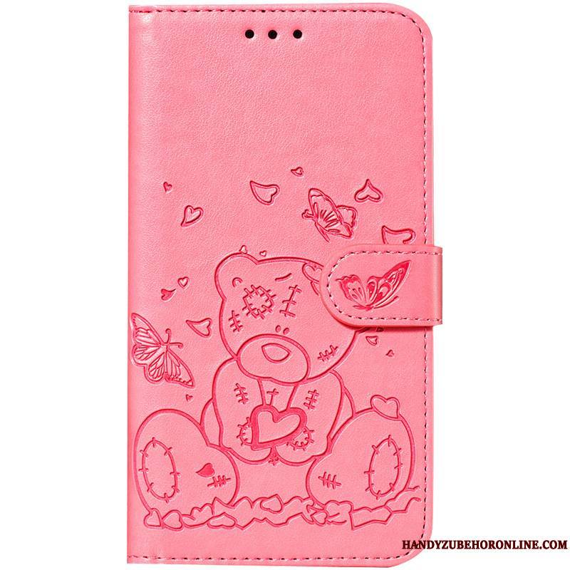 Samsung Galaxy S10 Lite Rose Coque De Téléphone Étui En Cuir Dessin Animé Étoile Incassable Carte