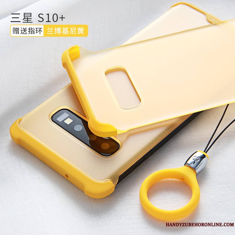 Samsung Galaxy S10+ Étoile Nouveau Jaune Créatif Ballon Coque Fluide Doux