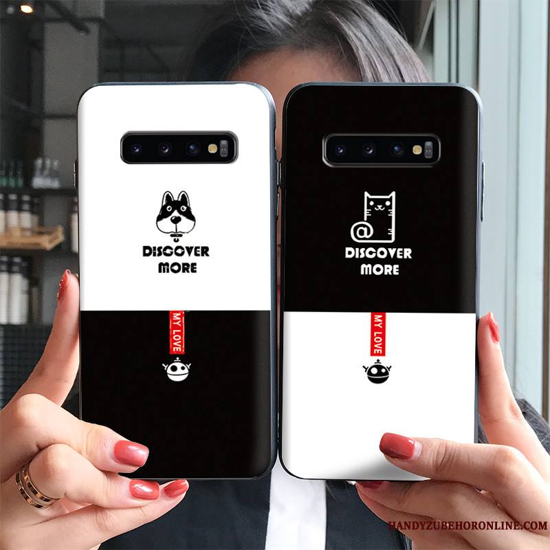 Samsung Galaxy S10+ Étui Silicone Protection Marque De Tendance Dessin Animé Étoile Coque De Téléphone