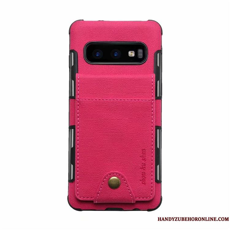 Samsung Galaxy S10e Carte Créatif Étui En Cuir Coque De Téléphone Étoile Rouge Sac Carte