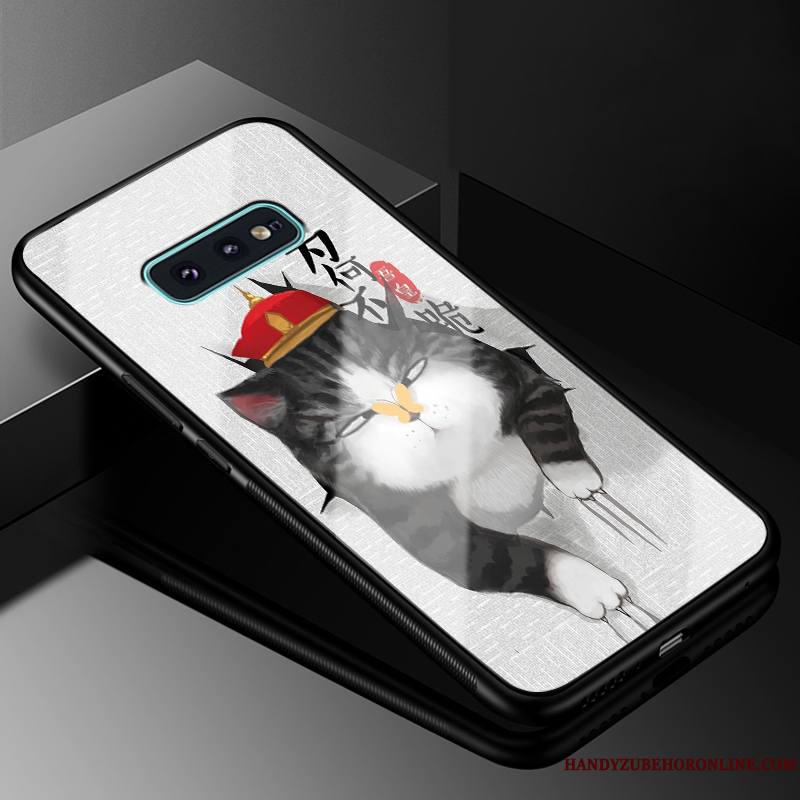 Samsung Galaxy S10e Coque De Téléphone Étoile Fluide Doux Verre Incassable Protection Silicone